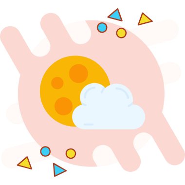 Güneş ikonlu bulut