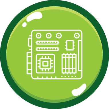 Bir robot simgesinin vektör illüstrasyonu