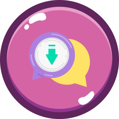 Sohbet kabarcığı vektör illüstrasyonu