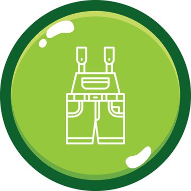 Bir benzin istasyonu simgesinin vektör illüstrasyonu