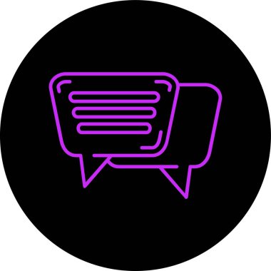 Kabarcık simgesinin vektör illüstrasyonu