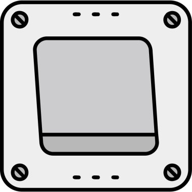 Modern bilgisayar simgesinin vektör illüstrasyonu