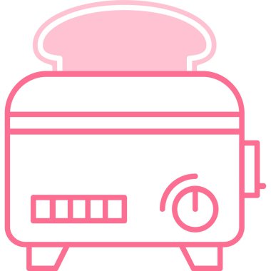 tost makinesi modern simgesi, vektör illüstrasyonu