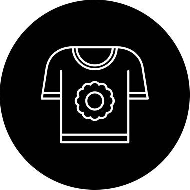 Eşsiz Gömlek Vektörü Kabartma Simgesi