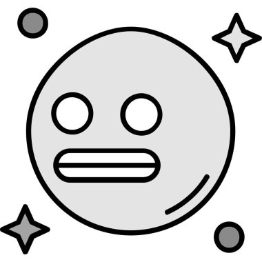 uzay ayı. Basit resimleme