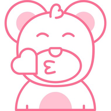 sevimli ayı ile kalp