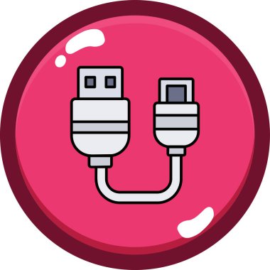 Bir dolgu simgesinin vektör illüstrasyonu