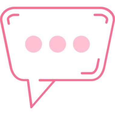 konuşma kabarcığı vektörü simgesi