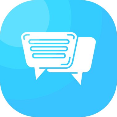 Sohbet simgesi vektör illüstrasyonu