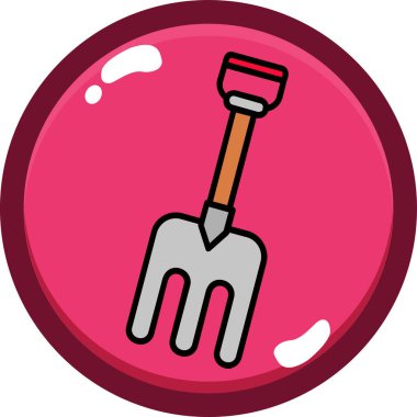 Kürek kürek ikonu, vektör illüstrasyonu