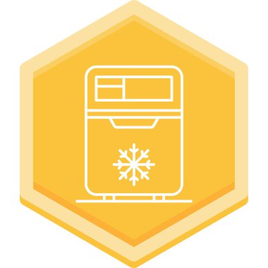 Tek izole edilmiş simgenin vektör illüstrasyonu