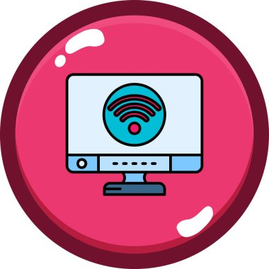 wifi simgesi vektör illüstrasyonu