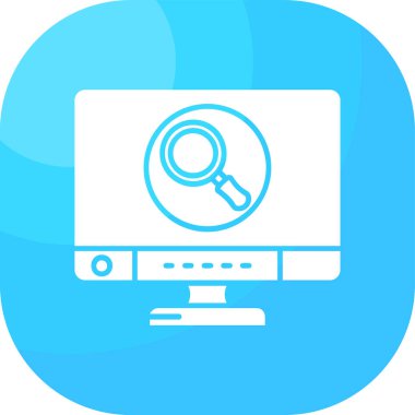 Bilgisayar vektör simgesi modern basit vektör illüstrasyonu