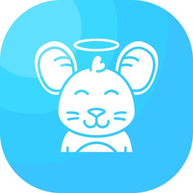 Hayvan Paskalya Tavşanı simgesi taslak biçiminde