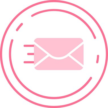 Zarf simgesinin vektör illüstrasyonu