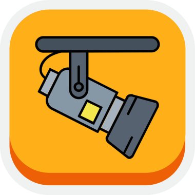 CCTV kamera simgesi, basit tarzı