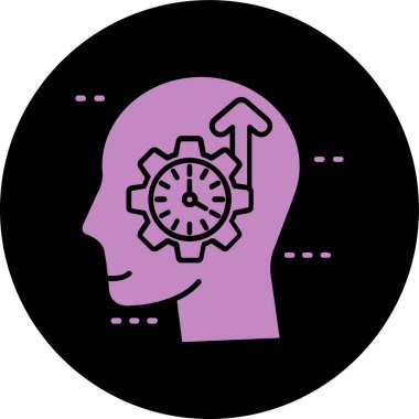 Zaman yönetiminin vektör illüstrasyonu