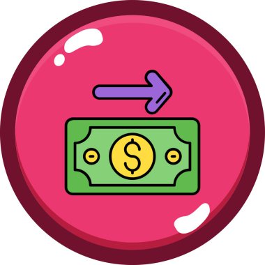 Para dolar para simgesi - taslak biçimi