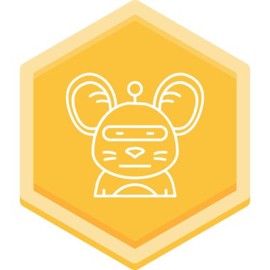 hayvan vektör simgesi modern basit illüstrasyon