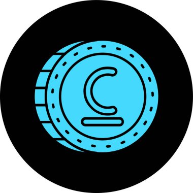 Vektör para simgesi çizimi