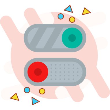 Kontrol denetimi simgesi vektör illüstrasyonuyla el