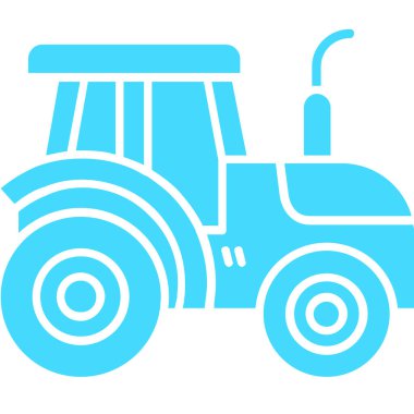 Traktör simgesi, vektör illüstrasyon tasarımı