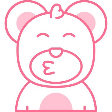 Ayı. Web simgesi basit illüstrasyon