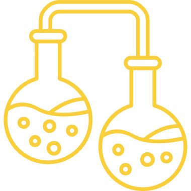 Kimyasal laboratuvar şişesi. Basit tasarım