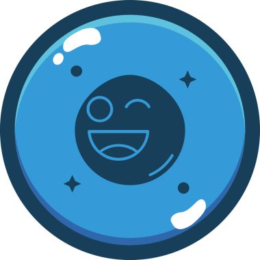 Ay ikonu vektör illüstrasyonu