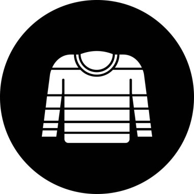 Bir süveter simgesinin vektör illüstrasyonu