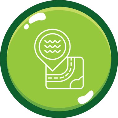 Modern b 'nin vektör çizimi dalış simgesinden yoksundur