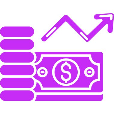 Dolar banknotları vektör simgesi