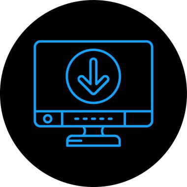 bilgisayar simgesi vektör illüstrasyonu