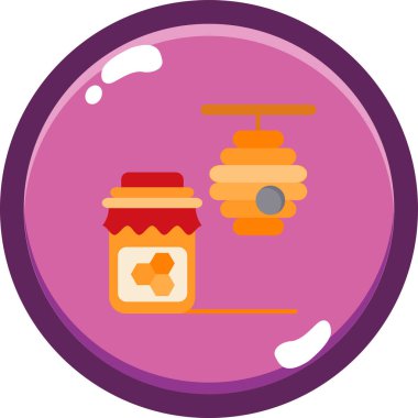 Tatlım. Web simgesi basit illüstrasyon