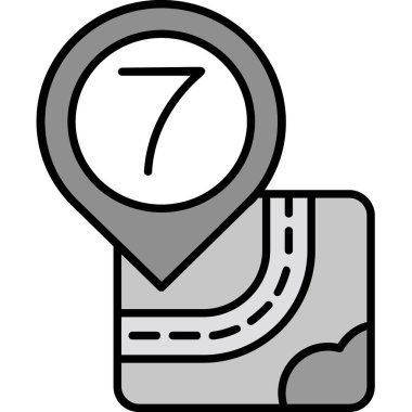 Harita konumu simgesi, özet biçimi