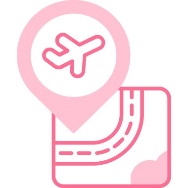 Harita konum simgesinin vektör illüstrasyonu