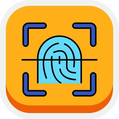 Bir kilit simgesinin vektör illüstrasyonu