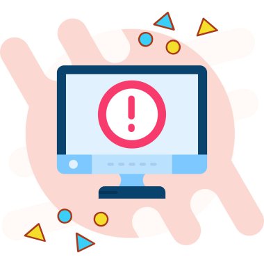 düz biçimli bilgisayar hatası simgesi