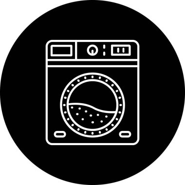 Yıkama. Web simgesi basit illüstrasyon