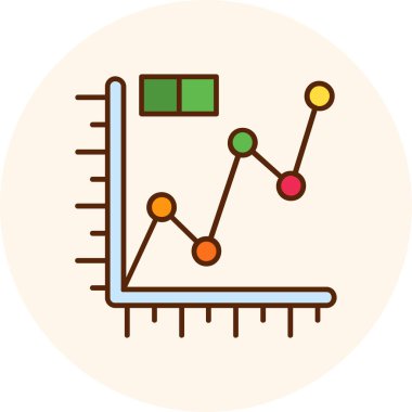 grafik ikonu vektör illüstrasyonu