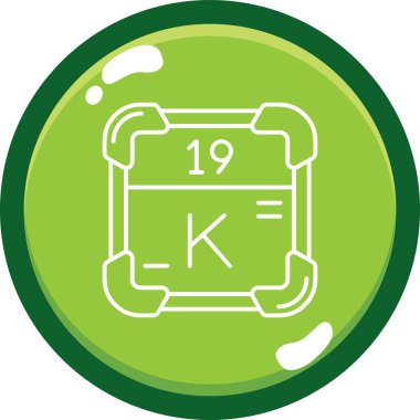 Dairedeki tek bir simgenin vektör illüstrasyonu