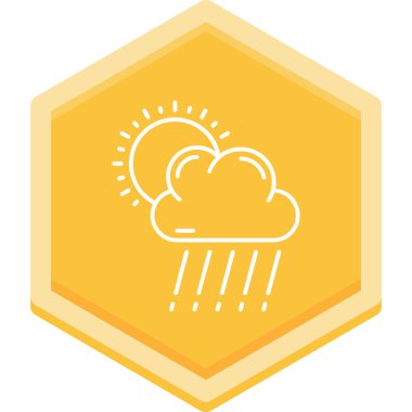 Bulut. Web simgesi basit illüstrasyon