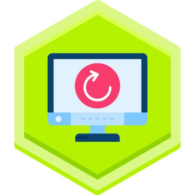 bilgisayar ekranı simgesi, vektör illüstrasyonu