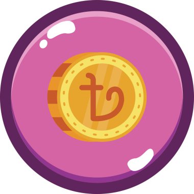 Bozuk para. Web simgesi basit illüstrasyon