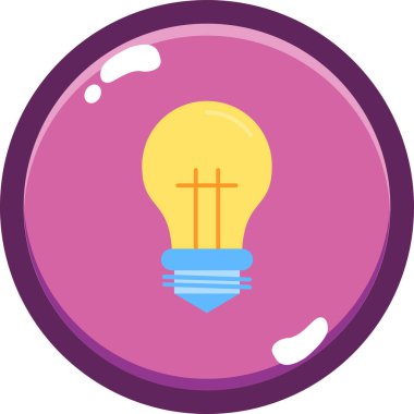 Ampul. Web simgesi basit illüstrasyon