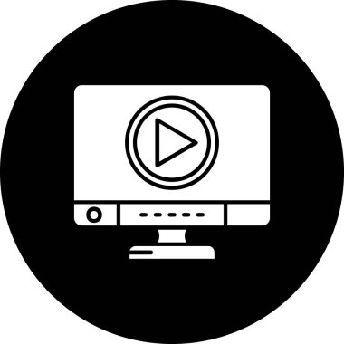 Bilgisayar simgesinin vektör illüstrasyonu