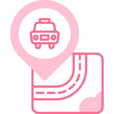 Harita yeri. Web simgesi