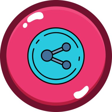 bowling. Web simgesi basit illüstrasyon