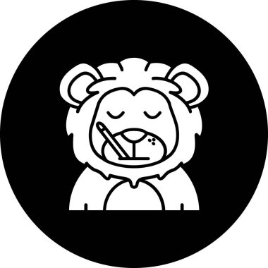 Tatlı ayı suratının vektör çizimi