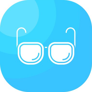 Gözlük simgesi, vektör çizimi